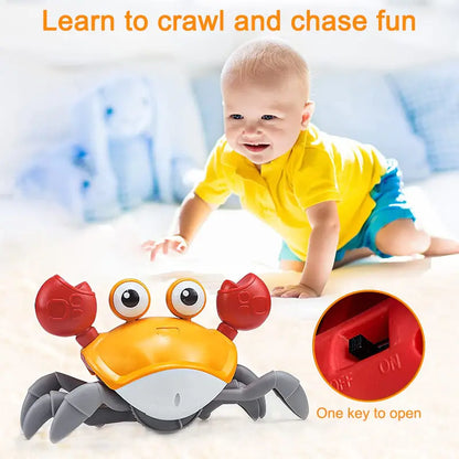 Cute Sensing Crawling Crab Baby Toys